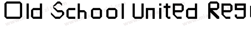 Old School United Regular字体转换